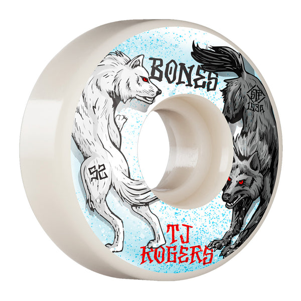 Bones - 52MM 99A TJ Rogers Arctic Battle V3 Slims STF Skateboard Wheels